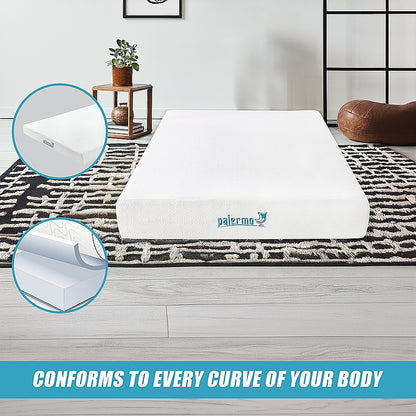 Double 25cm Gel Memory Foam Mattress - Dual-Layered Comfort with CertiPUR-US Certified Foam V63-821881