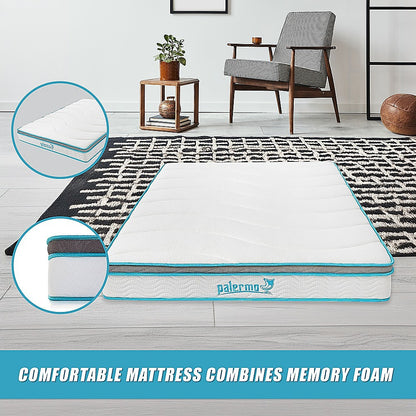 Double 20cm Hybrid Mattress - Memory Foam and Innerspring Support V63-821891