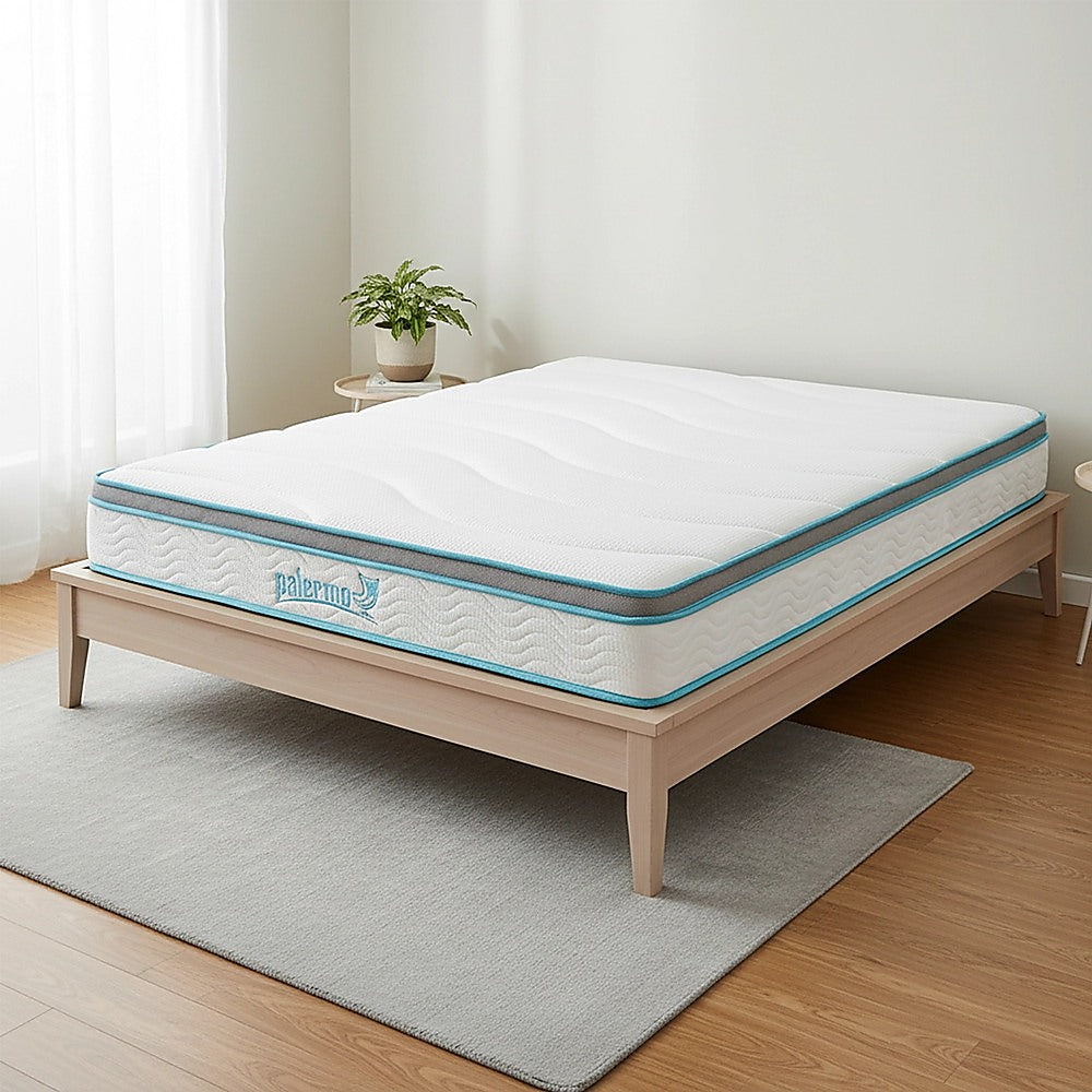Double 20cm Hybrid Mattress - Memory Foam and Innerspring Support V63-821891