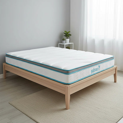 Double 20cm Hybrid Mattress - Memory Foam and Innerspring Support V63-821891