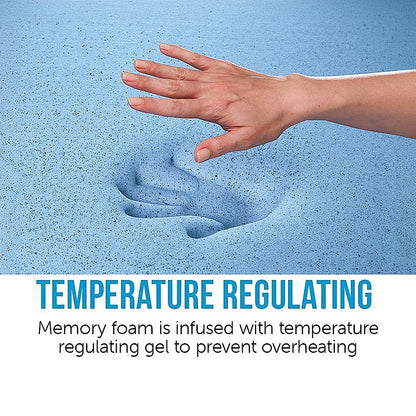 King Single 25cm Gel Memory Foam Mattress - Dual-Layered Comfort with CertiPUR-US Certified Foam V63-821901