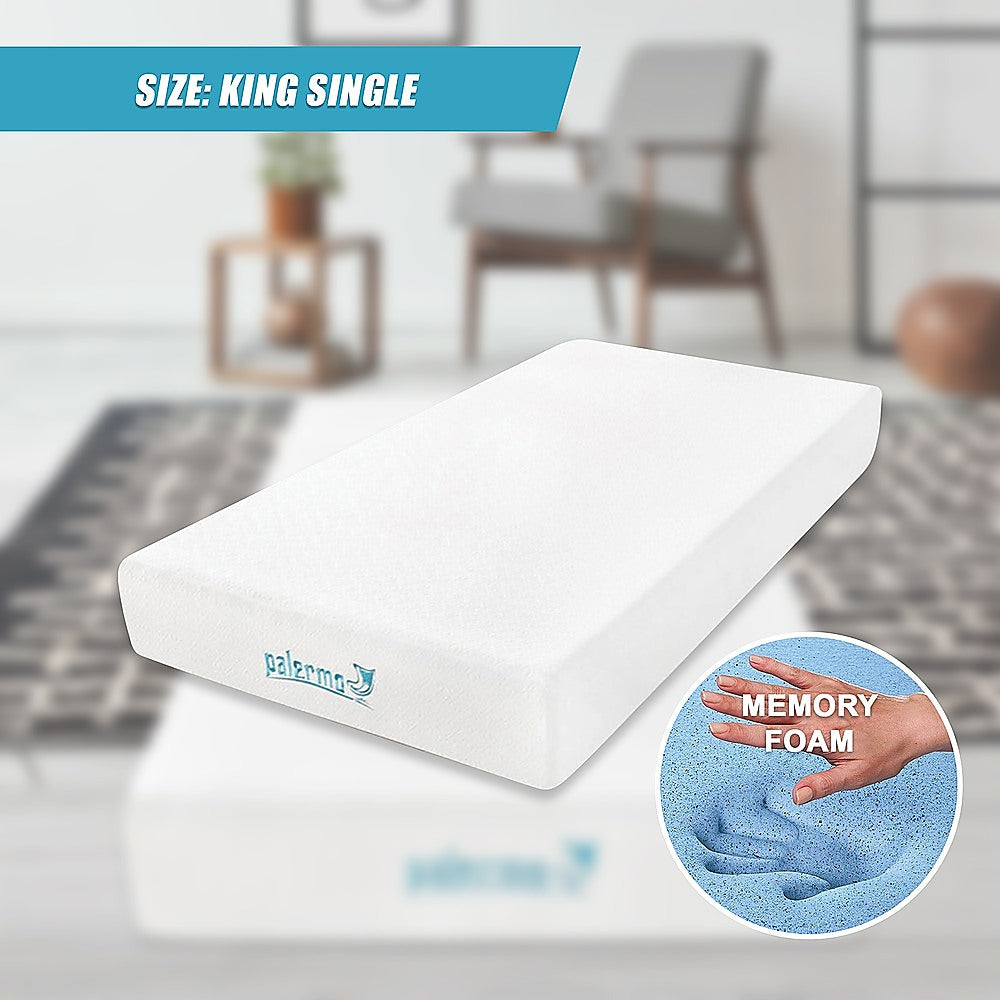 King Single 25cm Gel Memory Foam Mattress - Dual-Layered Comfort with CertiPUR-US Certified Foam V63-821901