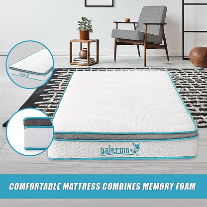 King Single 20cm Hybrid Mattress - Memory Foam and Innerspring Support V63-821911