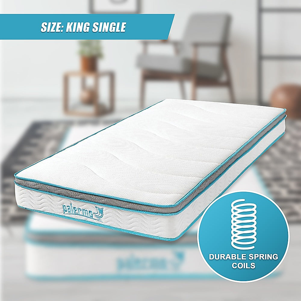 King Single 20cm Hybrid Mattress - Memory Foam and Innerspring Support V63-821911