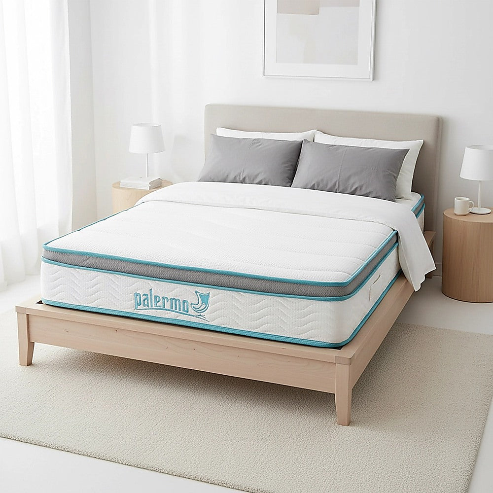 King Single 20cm Hybrid Mattress - Memory Foam and Innerspring Support V63-821911