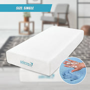 Single 25cm Gel Memory Foam Mattress - Dual-Layered Comfort with CertiPUR-US Certified Foam V63-821921