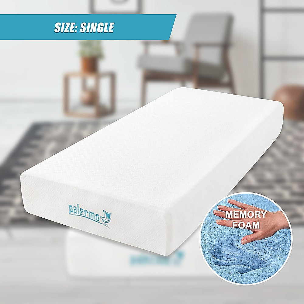 Single 25cm Gel Memory Foam Mattress - Dual-Layered Comfort with CertiPUR-US Certified Foam V63-821921