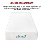 Single 25cm Gel Memory Foam Mattress - Dual-Layered Comfort with CertiPUR-US Certified Foam V63-821921