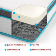 Single 20cm Hybrid Mattress - Memory Foam and Innerspring Support V63-821931