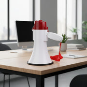 Audio Megaphone 25Watt Bull Horn with Siren V63-821981