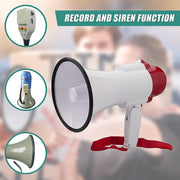 Audio Megaphone 25Watt Bull Horn with Siren V63-821981