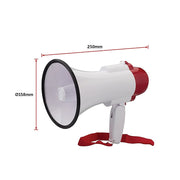 Audio Megaphone 25Watt Bull Horn with Siren V63-821981