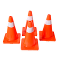 4pcs 45cm Road Traffic Cones Reflective Overlap Parking Emergency Safety Cone V63-821991