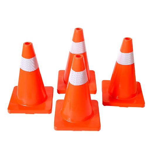 4pcs 45cm Road Traffic Cones Reflective Overlap Parking Emergency Safety Cone V63-821991