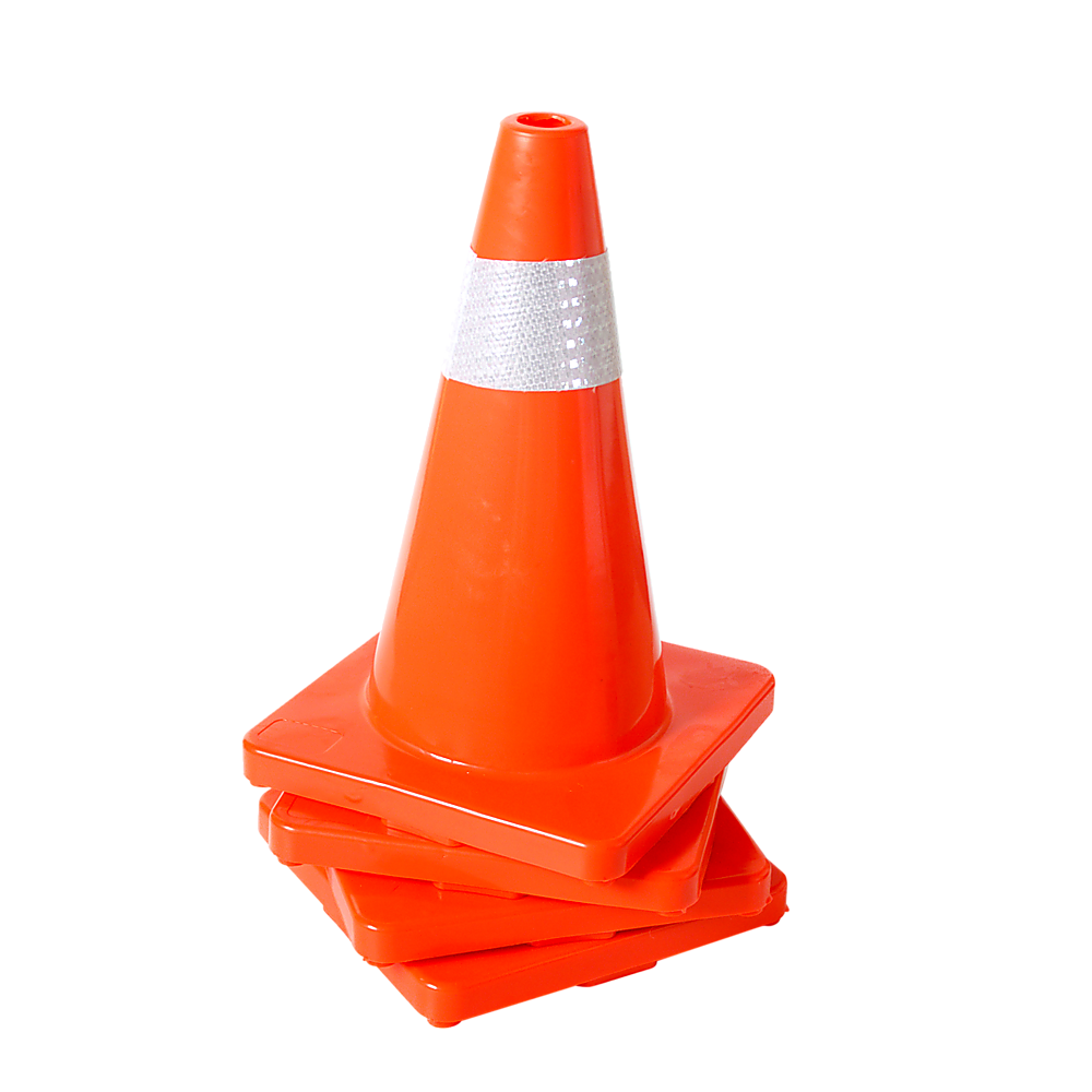 4pcs 45cm Road Traffic Cones Reflective Overlap Parking Emergency Safety Cone V63-821991