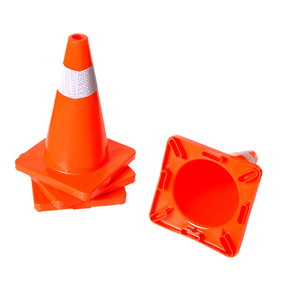 4pcs 45cm Road Traffic Cones Reflective Overlap Parking Emergency Safety Cone V63-821991