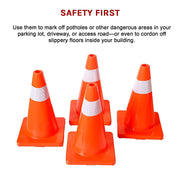 4pcs 45cm Road Traffic Cones Reflective Overlap Parking Emergency Safety Cone V63-821991