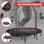 Mini Rebounder Trampoline with Adjustable Handle - Fitness Bounce Trainer V63-822011