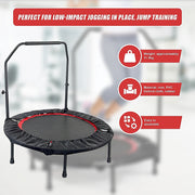 Mini Rebounder Trampoline with Adjustable Handle - Fitness Bounce Trainer V63-822011