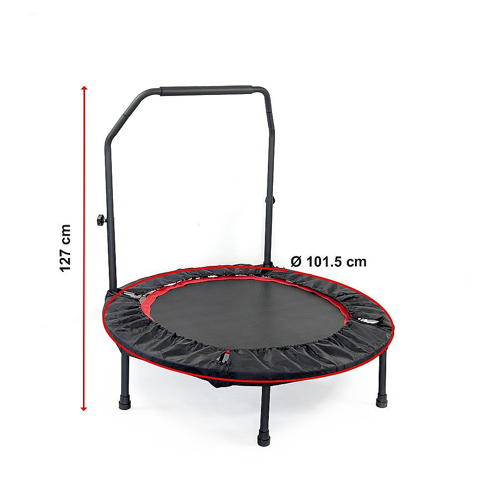 Mini Rebounder Trampoline with Adjustable Handle - Fitness Bounce Trainer V63-822011