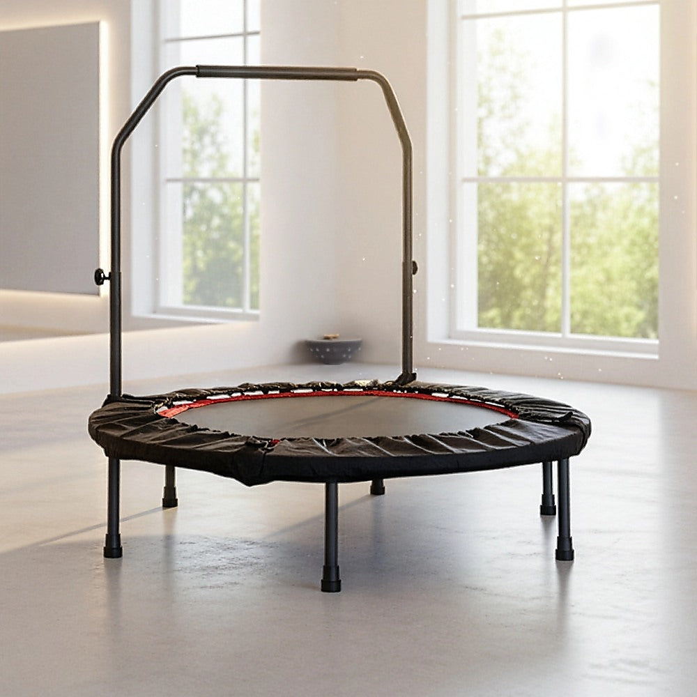 Mini Rebounder Trampoline with Adjustable Handle - Fitness Bounce Trainer V63-822011