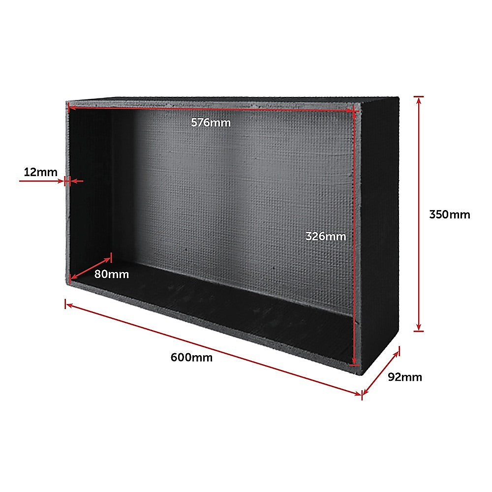 Shower Niche - 350 x 600 x 92mm Prefabricated Wall Bathroom Renovation V63-822031