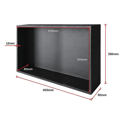 Shower Niche - 350 x 600 x 92mm Prefabricated Wall Bathroom Renovation V63-822031