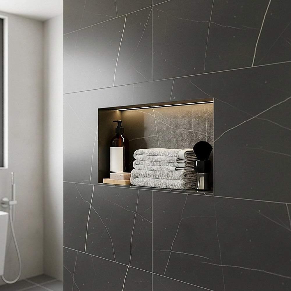 Shower Niche - 350 x 600 x 92mm Prefabricated Wall Bathroom Renovation V63-822031