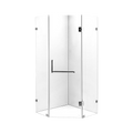 900 x 900mm Frameless 10mm Glass Shower Screen By Della Francesca V63-822141