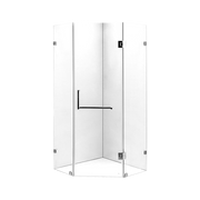 900 x 900mm Frameless 10mm Glass Shower Screen By Della Francesca V63-822141