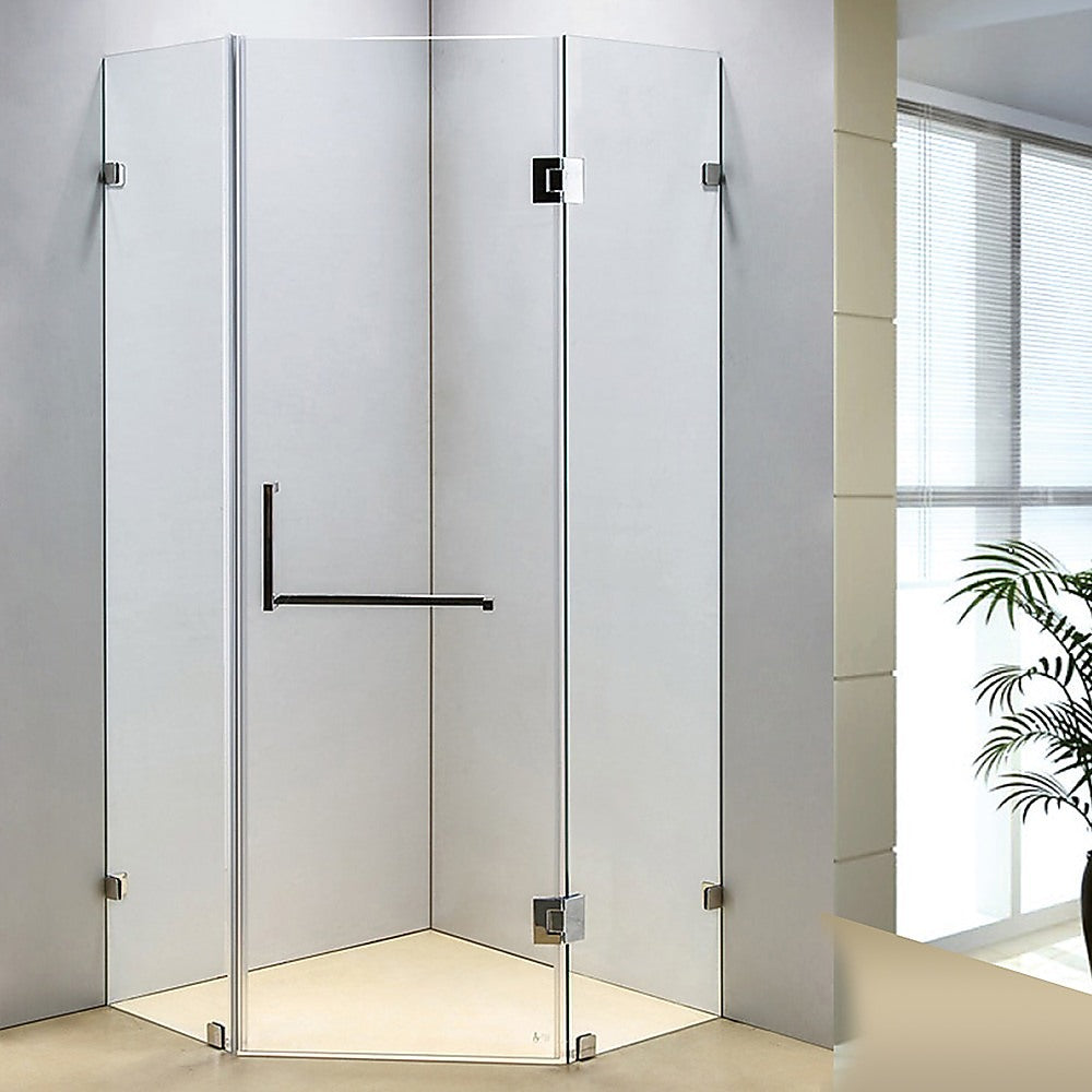 900 x 900mm Frameless 10mm Glass Shower Screen By Della Francesca V63-822141