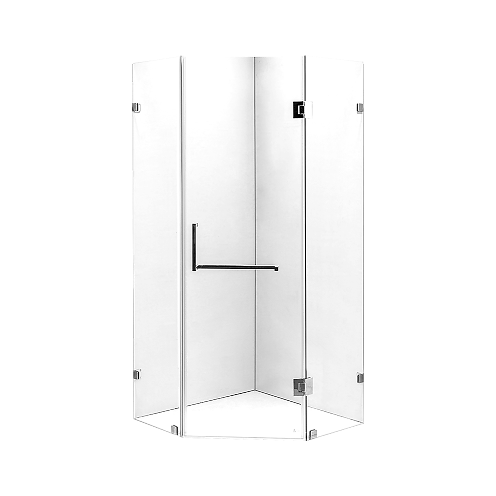 1000 x 1000mm Frameless 10mm Glass Shower Screen By Della Francesca V63-822151