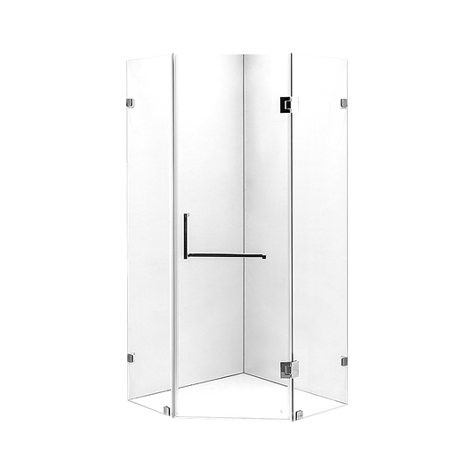1000 x 1000mm Frameless 10mm Glass Shower Screen By Della Francesca V63-822151