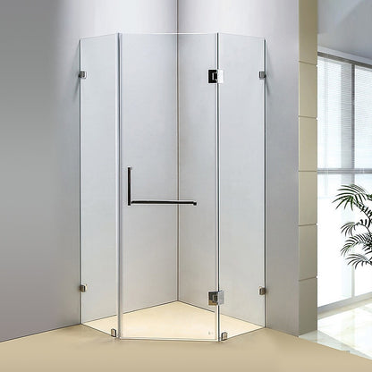 1000 x 1000mm Frameless 10mm Glass Shower Screen By Della Francesca V63-822151