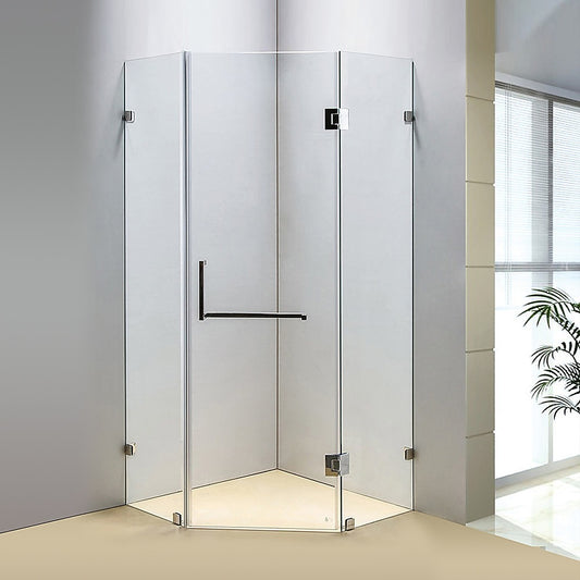 1000 x 1000mm Frameless 10mm Glass Shower Screen By Della Francesca V63-822151