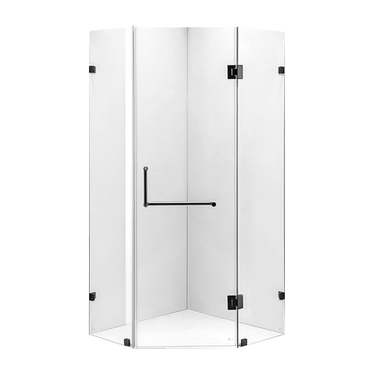 900 x 900mm Frameless 10mm Glass Shower Screen By Della Francesca V63-822181
