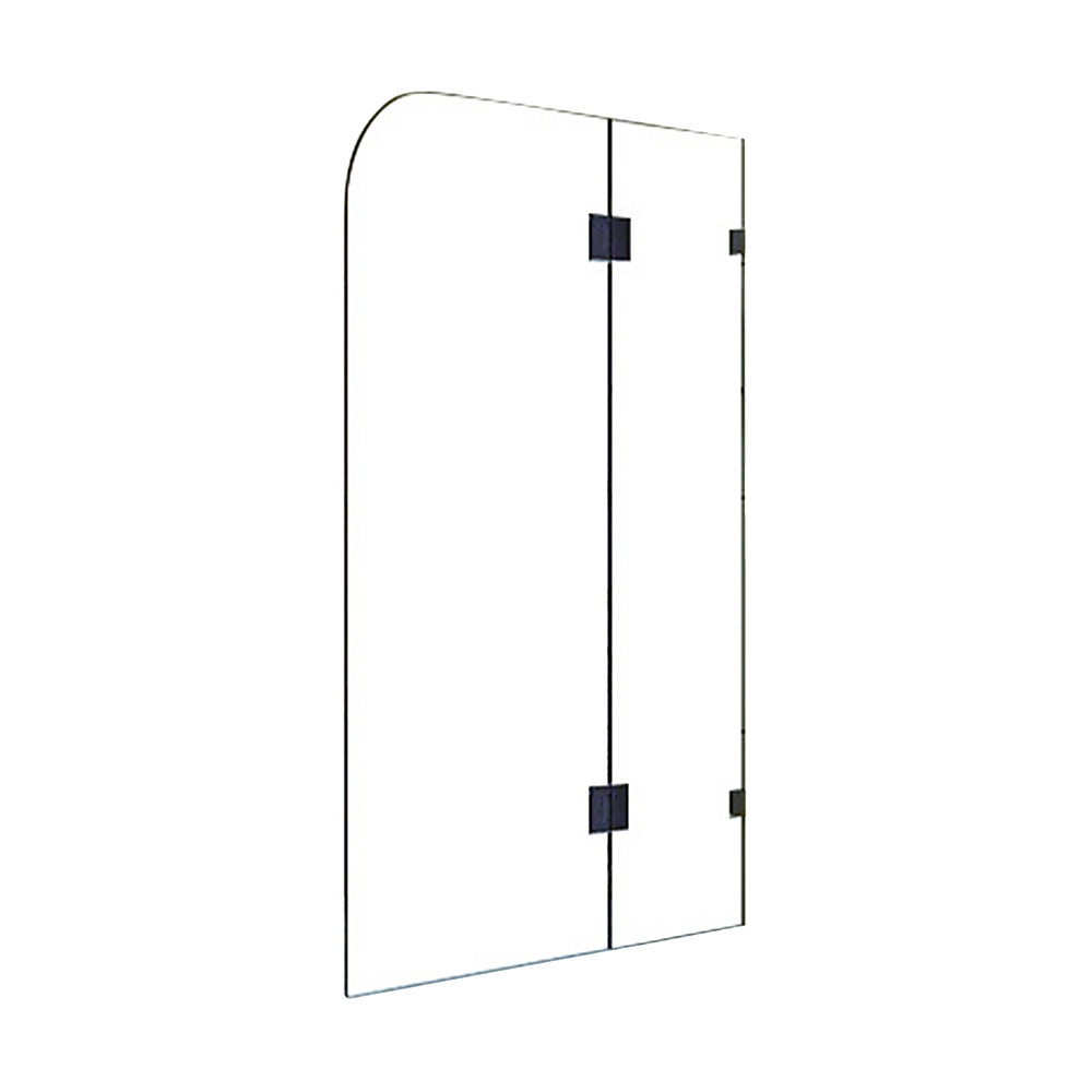1200 x 1450mm Frameless Bath Panel 10mm Glass Shower Screen By Della Francesca V63-822341