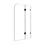 1200 x 1450mm Frameless Bath Panel 10mm Glass Shower Screen By Della Francesca V63-822341