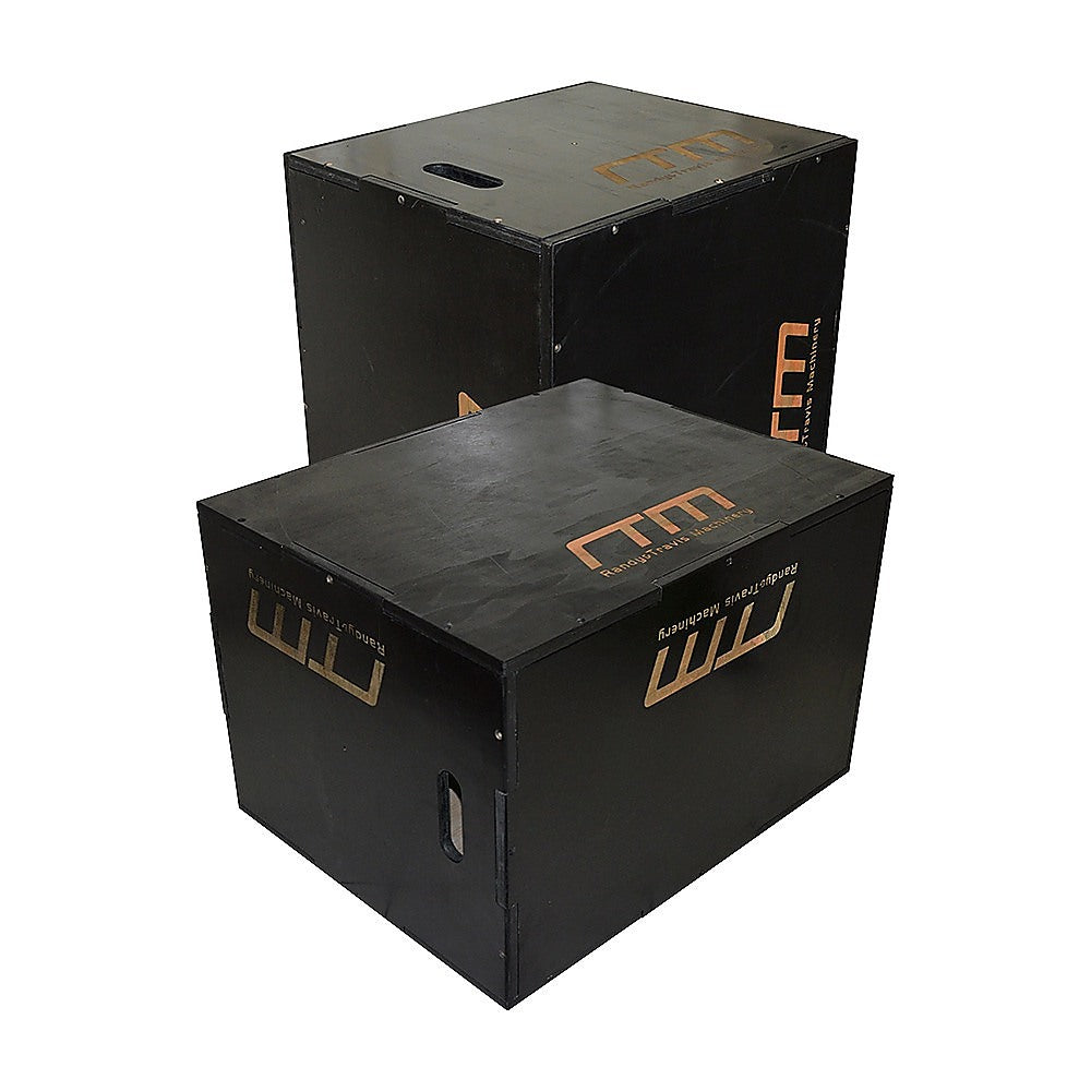 3 IN 1 Black Wood Plyo Games Plyometric Jump Box V63-822371