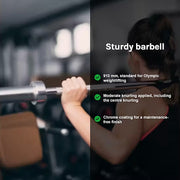 20kg Olympic Barbell 700lb Rated for Powerlifting Home Gym Training V63-822381