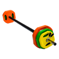 20kg Standard Rubber Coated Barbell Weight Bar for Home Gym V63-822391
