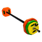 20kg Standard Rubber Coated Barbell Weight Bar for Home Gym V63-822391