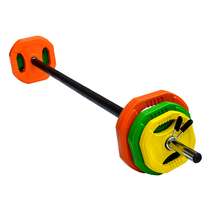 20kg Standard Rubber Coated Barbell Weight Bar for Home Gym V63-822391