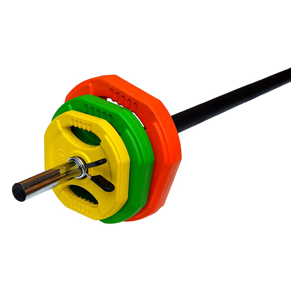 20kg Standard Rubber Coated Barbell Weight Bar for Home Gym V63-822391