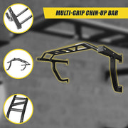 Wall Mounted Multi Grip Chin Up Bar - Heavy Duty Pull Up Station for Upper Body Training V63-822411