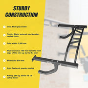 Wall Mounted Multi Grip Chin Up Bar - Heavy Duty Pull Up Station for Upper Body Training V63-822411