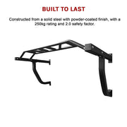 Wall Mounted Multi Grip Chin Up Bar - Heavy Duty Pull Up Station for Upper Body Training V63-822411
