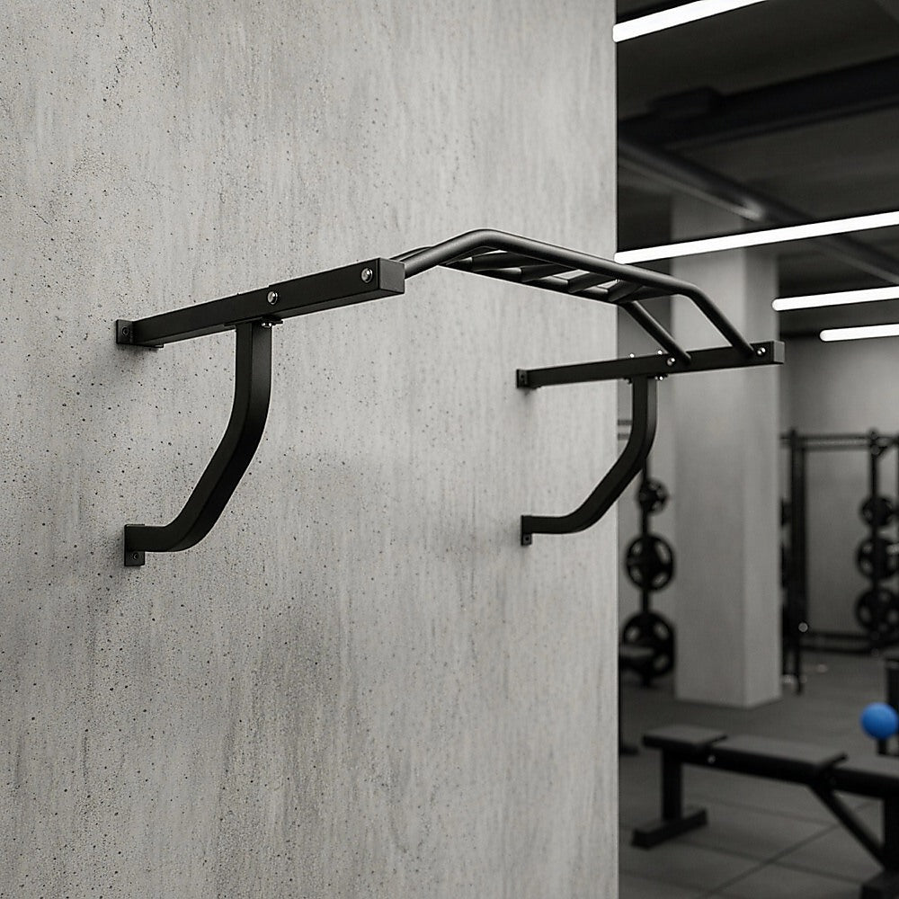 Wall Mounted Multi Grip Chin Up Bar - Heavy Duty Pull Up Station for Upper Body Training V63-822411