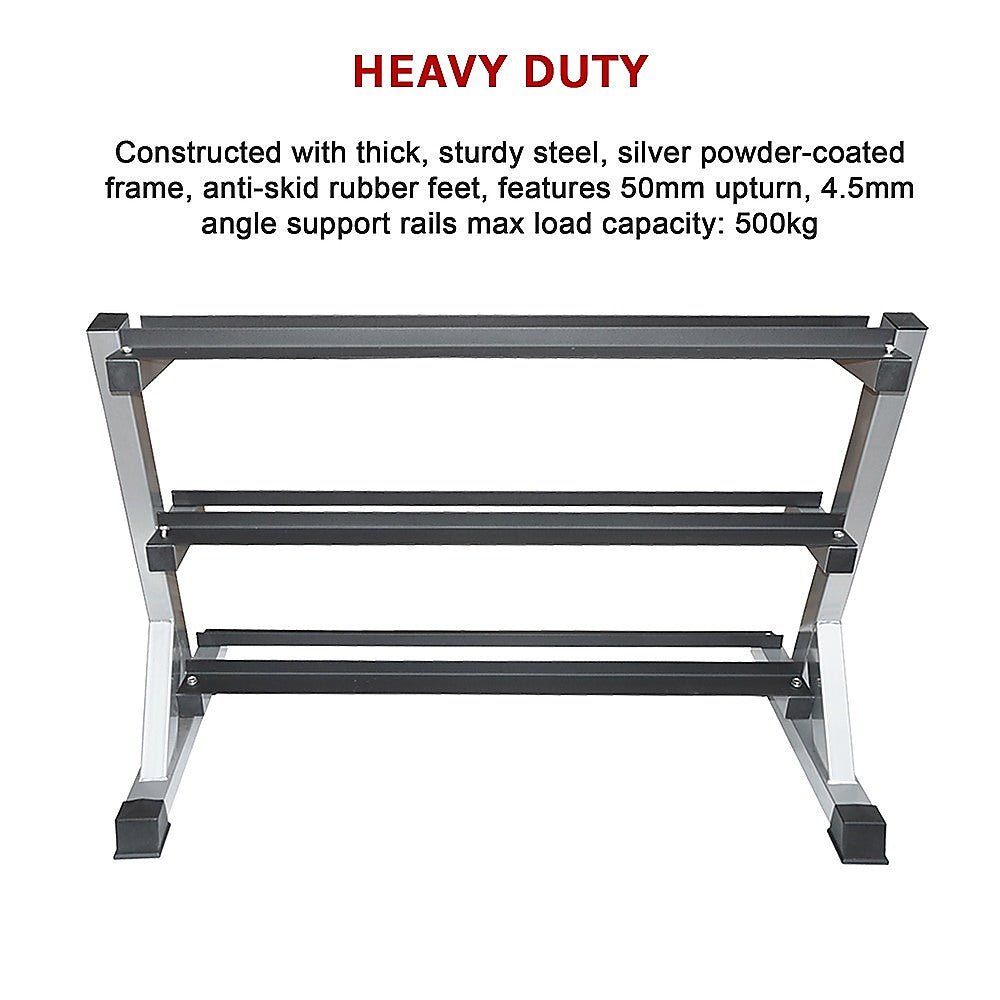 3 Tier Dumbbell Rack for Dumbbell Weights Storage V63-822431