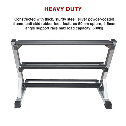 3 Tier Dumbbell Rack for Dumbbell Weights Storage V63-822431
